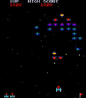 Space Invaders Galactica screen shot game playing